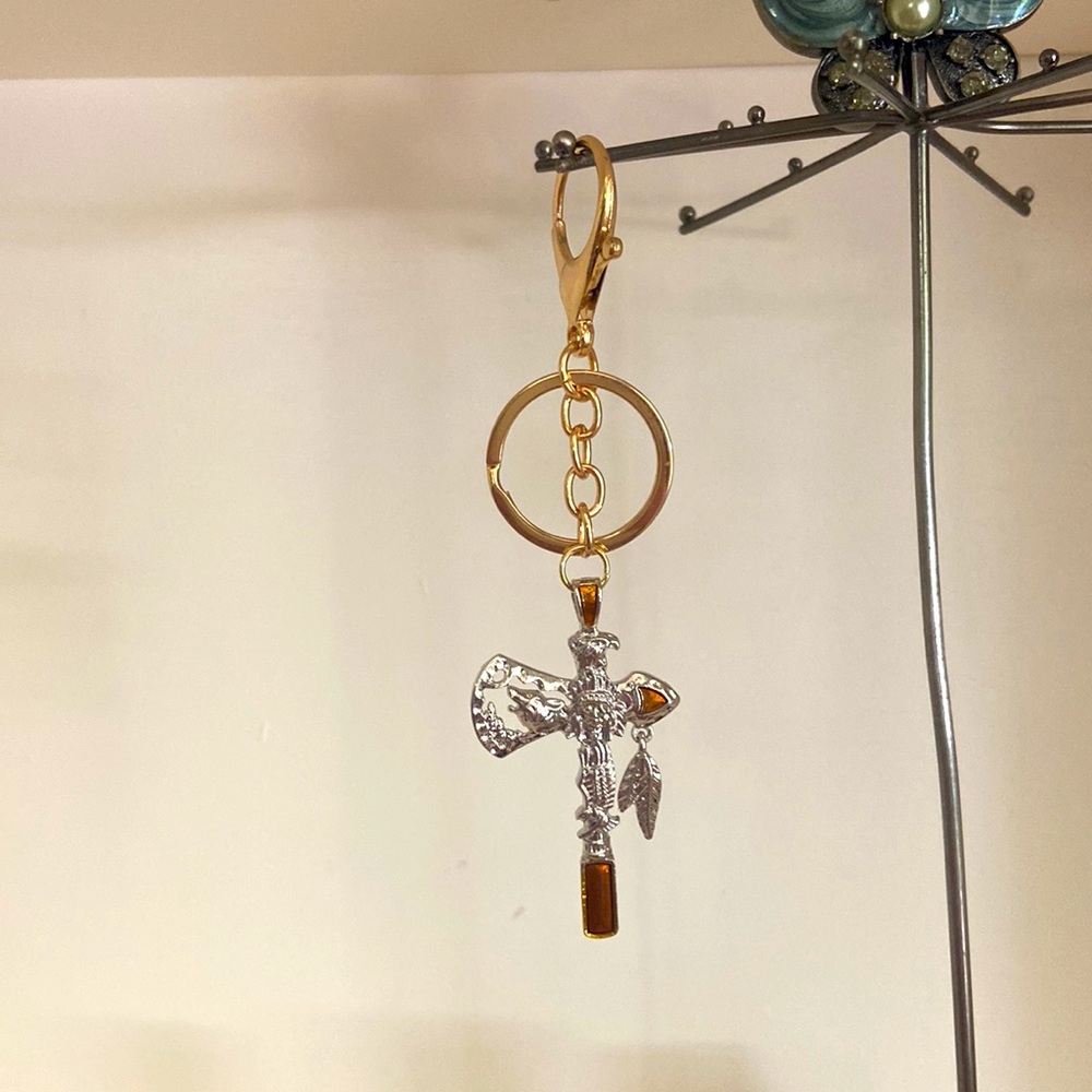 Handcrafted Repurposed Bag charm - Picture 3 of 3